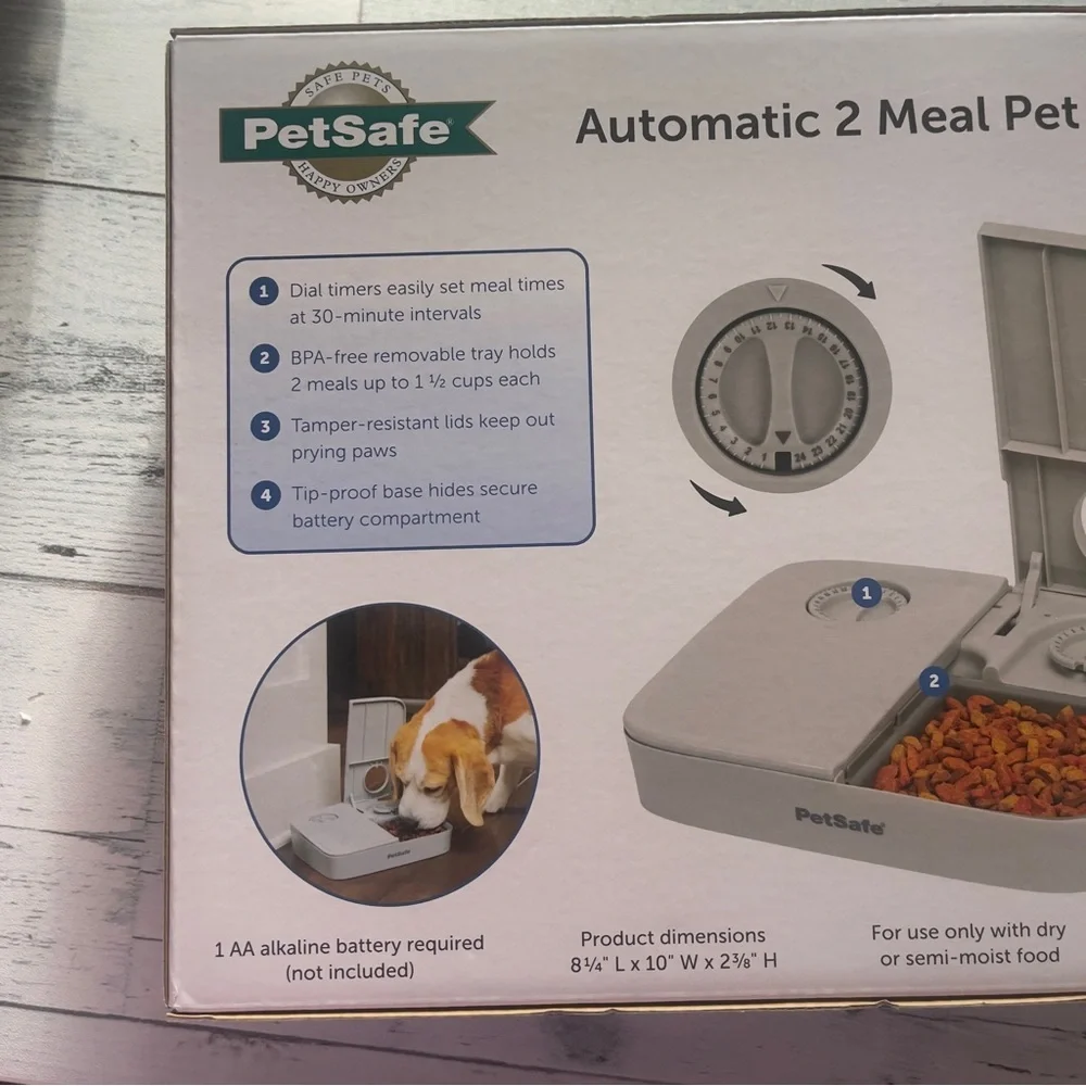 PetSafe Automatic Pet Feeder NIB Program Meal Times or Treats Daily